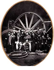 Järnverkets tjänstemän vid tyresvalsverket 1864
