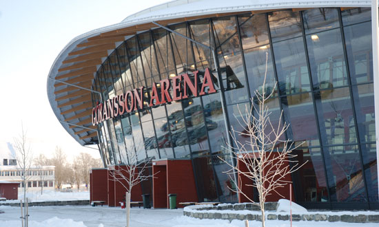 Göransson Arena vintertid.