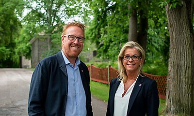 bilden visa Peter Kärnström och Åsa Wiklund Lång